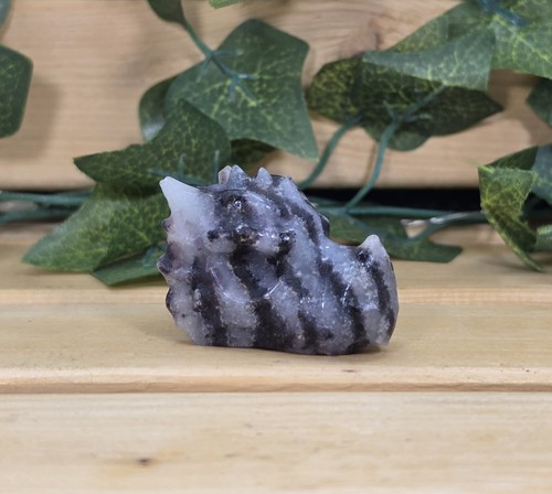 Zebra stone carved dragon - stone,
