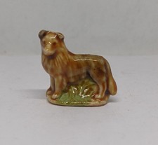 Wade Whimsies Collie Dog Figurine Vintage Collectable Miniature Animal Ornament