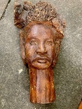 Bamboo Root Carved Head