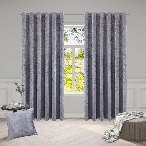 Crushed velvet curtains - crushed, –