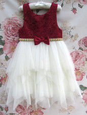 BNWOT Red Ivory Party Occasion Dress by American Princess 5-6 Years $95