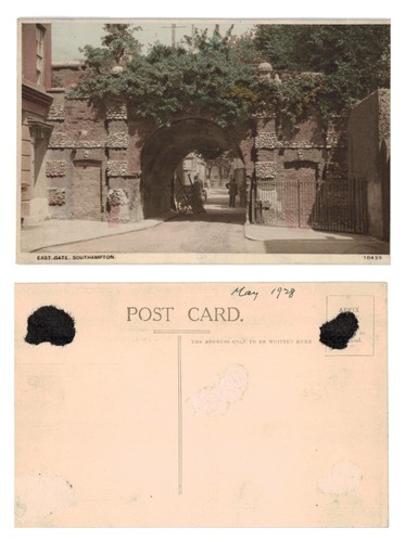 Vintage postcard east gate - east,