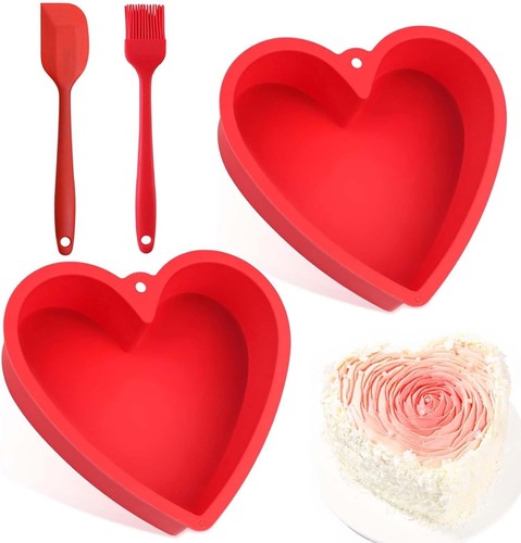 Heart shaped cake - tin,, 2pcs