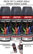 PACK OF 3 LARGE 400ml GRAPHITE