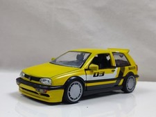 Modified Custom 1/24 Volkswagen Golf GTi MK3 Sunnyside Yellow Model Car 