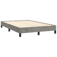 Box Spring Bed Frame Bedroom Bed Base Bedstead Upholstered Bed Velvet vidaXL