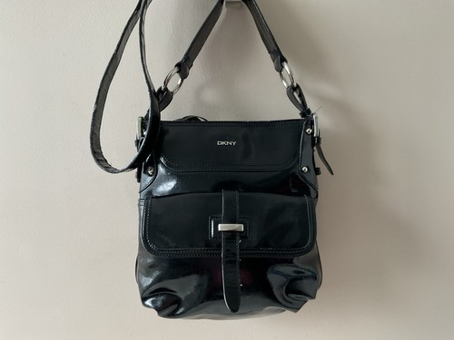 Dkny ladies black patent - black,