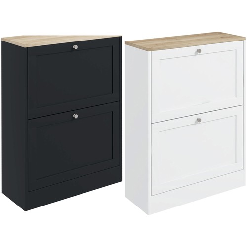 Homcom slim shoe cabinet - shoe, with