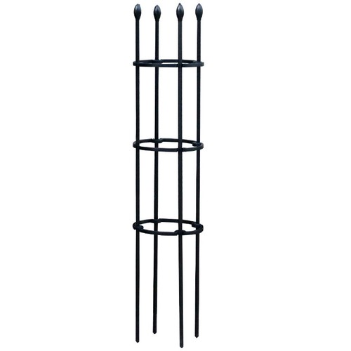 Black garden obelisk - obelisk, trellis