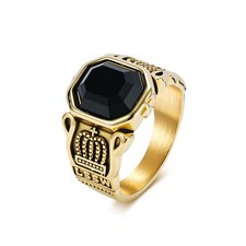 Stainless Steel Black Onyx
