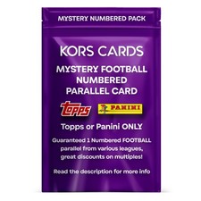 MYSTERY NUMBERED FOOTBALL CARD