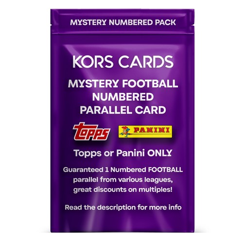 Mystery numbered football card - mystery,
