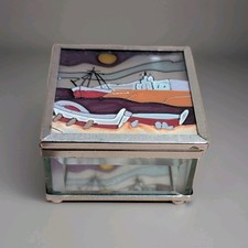 Stunning Square Glass Trinket