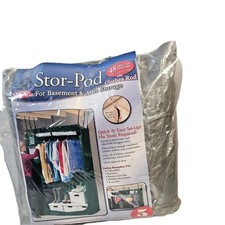 Stor-Pod Clothes Rod Storage 48 Cu Ft Basement Attic Closet Organizer Unused
