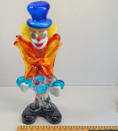 Murano glass clown figurine - glass,