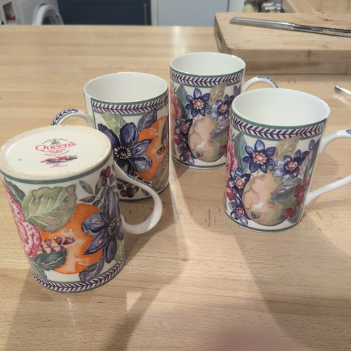 Xqueens china fresco mugs - china,