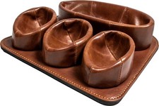 BROWN LEATHER "SLIPPER" for 3