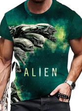 alien aliens xenomorph through the movies unofficial mens t shirt 46/48 chest