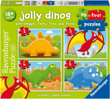 Ravensburger Jolly Dinosaurs My First Jigsaw Puzzles 2, 3, 4 and 5 Piece Toys 18