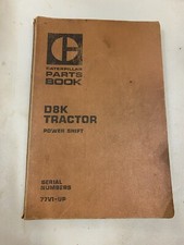 Caterpillar D8K Tractor parts manual. Genuine Cat book.
