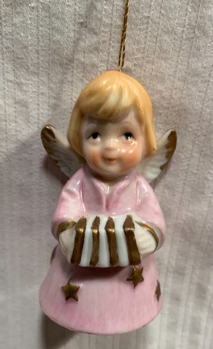 Angel,Bell,Accordion,Vintage