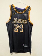 LA Lakers Kobe Bryant Black Mamba Jersey Size 52