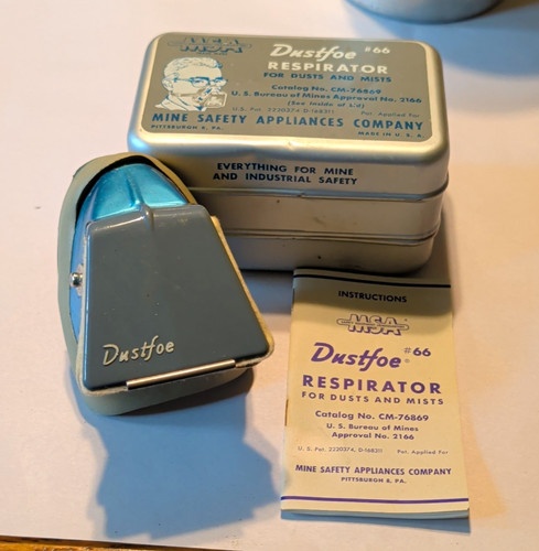 Msa dustfoe respirator - #66, for