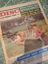 FAIRPORT CONVENTION Cover DISC & MUSIC ECHO Magazine SEPTEMBER 1969 Johnny Cash