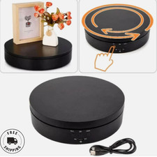 360° Rotating Electric Turntable Display Stand Jewelry Photography Show Holder