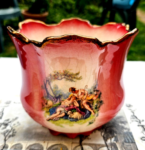 Vintage klm staffordshire - vintage, pink