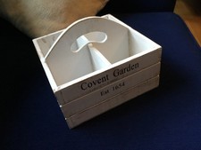 Shabby Chic wooden plant pot holder trug or other storage unit Covent Garden