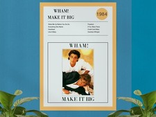 Wham - Make It Big Fine Art Album Poster