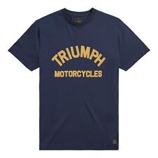 TRIUMPH SHIRT GENUINE TRIUMPH BURNHAM T-SHIRT NAVY BLUE TRIUMPH T SHIRT MEDIUM