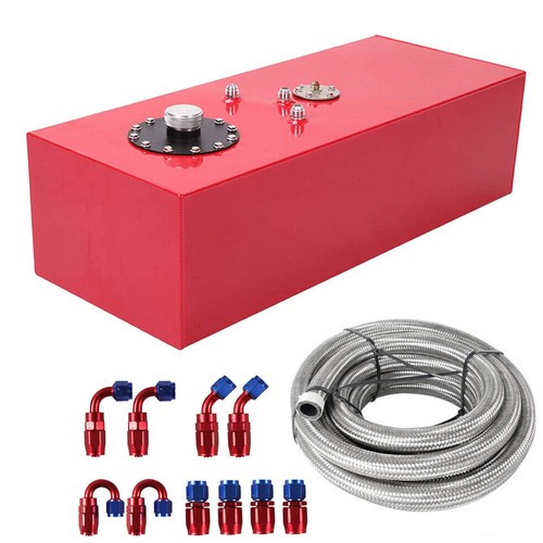 Red gallon aluminum fuel - red,