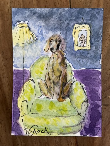 Watercolor aceo painting - watercolor,