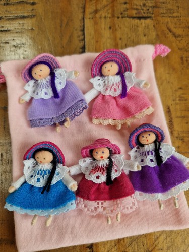 Vintage bag worry dolls - bag,