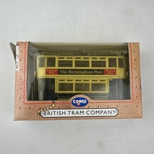Corgi Diecast Metal Birmingham Post Tram And Box