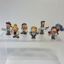 7 x Vintage Tetley Tea Folk Figures / Lyon’s Toy Collectables 1995.