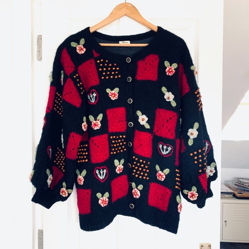 Vintage cardigan women l - women's, m/l