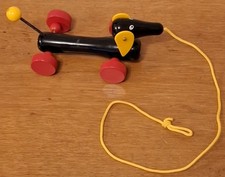 BRIO Pull Along Dachshund Sausage Dog Wooden Toy