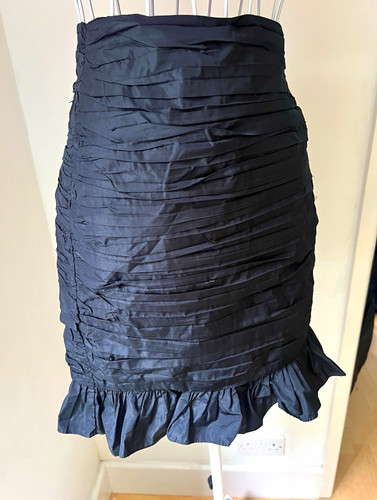 Zara black taffeta mini - zara,