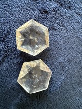 2 Large glass old buttons