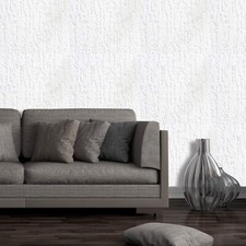 White Textured Vinyl Wallpaper Luxury Paintable Embossed Haversham High 34365