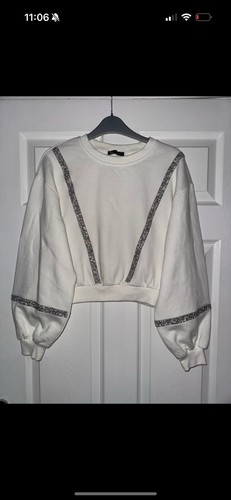 Zara white embellished short - zara,