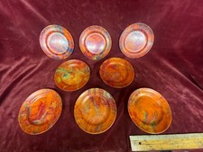 8x best phenolic bakelite set of plates - fabulous colors art deco 30s