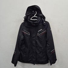 Schoffel Womens Ski Snowboard Waterproof Hooded Black Zip Jacket Size Uk 12
