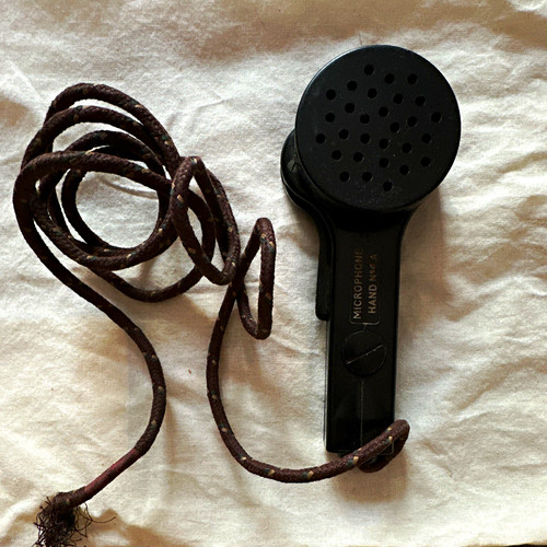 1930s black telephone - black,