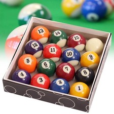 Full Size UK Regulation 16 Spots and Stripes Pool Ball Set 2" Billiard Ball Game