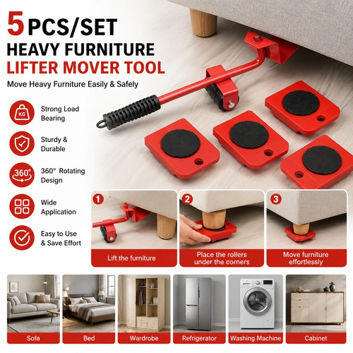 5pcs furniture lifter - 5pcs,