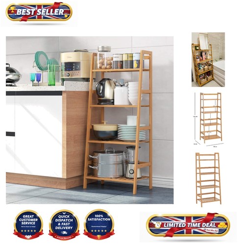 Vintage bamboo tier ladder - tier,